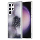 For Samsung Galaxy S23 Ultra 5G Dual-side IMD Marble Phone Case(Black) - 1