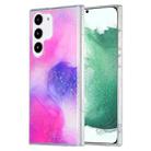 For Samsung Galaxy S22+ 5G Dual-side IMD Marble Phone Case(Smudged Purple) - 1