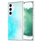 For Samsung Galaxy S22 5G Dual-side IMD Marble Phone Case(Sky Blue) - 1