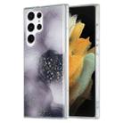 For Samsung Galaxy S21 Ultra 5G Dual-side IMD Marble Phone Case(Black) - 1