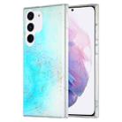 For Samsung Galaxy S21 5G Dual-side IMD Marble Phone Case(Sky Blue) - 1