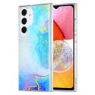 For Samsung Galaxy A14 5G / 4G Dual-side IMD Marble Phone Case(Dark Blue) - 1