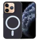 For iPhone 11 Pro MagSafe Liquid Silicone Phone Case(Black) - 1