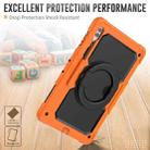 For Samsung Galaxy Tab S10 Ultra D Type Silicone Hybrid PC Tablet Case with Handle Holder(Orange) - 3