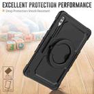 For Samsung Galaxy Tab S10 Ultra D Type Silicone Hybrid PC Tablet Case with Handle Holder(Black) - 3