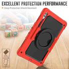 For Samsung Galaxy Tab S10 Ultra D Type Silicone Hybrid PC Tablet Case with Handle Holder(Red) - 3