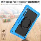 For Samsung Galaxy Tab S10 Ultra D Type Silicone Hybrid PC Tablet Case with Handle Holder(Light Blue) - 3