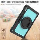 For Samsung Galaxy Tab S10 Ultra D Type Silicone Hybrid PC Tablet Case with Handle Holder(Light Blue PC) - 3