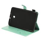 For Samsung Galaxy Tab A8.0 (2018) T387 Cat Bee Embossing Pattern Shockproof Table PC Protective Horizontal Flip Leather Case with Holder & Card Slots & Wallet & Pen Slot(Green) - 6