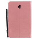 For Samsung Galaxy Tab A8.0 (2018) T387 Cat Bee Embossing Pattern Shockproof Table PC Protective Horizontal Flip Leather Case with Holder & Card Slots & Wallet & Pen Slot(Pink) - 3