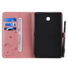 For Samsung Galaxy Tab A8.0 (2018) T387 Cat Bee Embossing Pattern Shockproof Table PC Protective Horizontal Flip Leather Case with Holder & Card Slots & Wallet & Pen Slot(Pink) - 4
