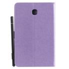 For Samsung Galaxy Tab A8.0 (2018) T387 Cat Bee Embossing Pattern Shockproof Table PC Protective Horizontal Flip Leather Case with Holder & Card Slots & Wallet & Pen Slot(Purple) - 3