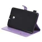For Samsung Galaxy Tab A8.0 (2018) T387 Cat Bee Embossing Pattern Shockproof Table PC Protective Horizontal Flip Leather Case with Holder & Card Slots & Wallet & Pen Slot(Purple) - 6