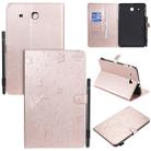 For Samsung Galaxy Tab E9.6 T560 Cat Bee Embossing Pattern Shockproof Table PC Protective Horizontal Flip Leather Case with Holder & Card Slots & Wallet & Pen Slot(Rose Gold) - 1