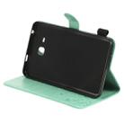 For Samsung Galaxy Tab A7.0 (2016) T280 Cat Bee Embossing Pattern Shockproof Table PC Protective Horizontal Flip Leather Case with Holder & Card Slots & Wallet & Pen Slot & Wake-up / Sleep Function(Green) - 6