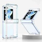 For Samsung Galaxy Z Flip5 GKK Electroplated Airbag Hinge Shockproof Phone Case(Transparent) - 1