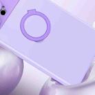 For iPhone 13 Pro Luminous Series Ring Holder Phone Case(Purple) - 6