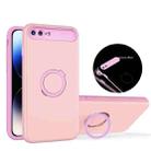 For iPhone 8 Plus / 7 Plus Luminous Series Ring Holder Phone Case(Pink) - 1