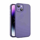 For iPhone 14 Plus Eagle Eye CD Texture Lens Skin Feel Matte Phone Case(Dark Purple) - 1