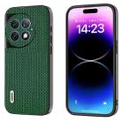 For OnePlus Ace 2 Pro ABEEL Genuine Leather Luxury Series Phone Case(Night Green) - 1