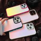 For iPhone 14 Gradient Laser TPU Phone Case(Pink) - 3