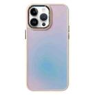 For iPhone 13 Pro Max Gradient Laser TPU Phone Case(White) - 1