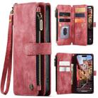 For iPhone 15 Pro CaseMe C30 Multifunctional Leather Phone Case(Red) - 1