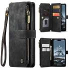 For iPhone 15 Pro CaseMe C30 Multifunctional Leather Phone Case(Black) - 1