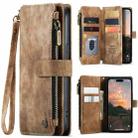 For iPhone 15 Pro Max CaseMe C30 Multifunctional Leather Phone Case(Brown) - 1