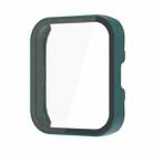 For Amazfit Bip 5 PC + Tempered Film Integrated Watch Protective Case(Dark Green) - 1