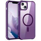 For iPhone 15 MagSafe Magnetic Phone Case(Purple) - 1