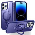 For iPhone 14 Pro MagSafe Magnetic Holder Phone Case(Klein Blue) - 1