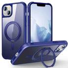 For iPhone 15 MagSafe Magnetic Rotating Holder Phone Case(Klein Blue) - 1