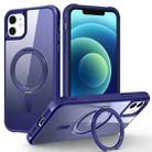 For iPhone 12 / 12 Pro MagSafe Magnetic Rotating Holder Phone Case(Klein Blue) - 1