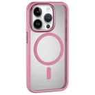 For iPhone 15 Pro MOMAX Magsafe Magnetic PC + TPU + Metal Phone Case(Pink) - 1