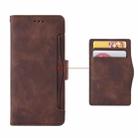 For iPhone 16 Pro Max Skin Feel Calf Texture Card Slots Leather Phone Case(Brown) - 3