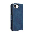 For iPhone 16e Skin Feel Calf Texture Card Slots Leather Phone Case(Blue) - 3