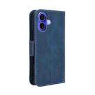 For iPhone 17 Skin Feel Calf Texture Card Slots Leather Phone Case(Blue) - 3