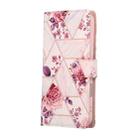 For iPhone 17 Pro Max Marble Bronzing Stitching Leather Phone Case(Rose Gold) - 2