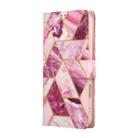 For iPhone 17 Pro Max Marble Bronzing Stitching Leather Phone Case(Purple) - 3