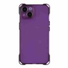 For iPhone 15 Four-corner Shockproof TPU Phone Case(Purple) - 1