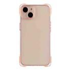 For iPhone 15 Plus Four-corner Shockproof TPU Phone Case(Pink) - 1