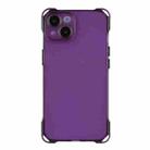 For iPhone 14 Plus Four-corner Shockproof TPU Phone Case(Purple) - 1