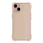 For iPhone 14 Plus Four-corner Shockproof TPU Phone Case(Pink) - 1