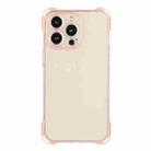 For iPhone 14 Pro Max Four-corner Shockproof TPU Phone Case(Pink) - 1