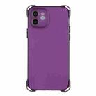 For iPhone 12 Four-corner Shockproof TPU Phone Case(Purple) - 1