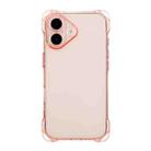 For iPhone 16 Plus Four-corner Shockproof TPU Phone Case(Pink) - 1