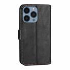 For iPhone 16 Pro Max Oil Skin Zipper Wallet Leather Phone Case(Black) - 3