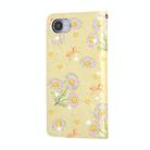 For iPhone 16e Bronzing Painting RFID Leather Case(Yellow Daisy) - 3