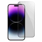 For iPhone 15 Pro MOMAX 0.3mm 3D Anti-peep Tempered Glass Film(Black) - 1